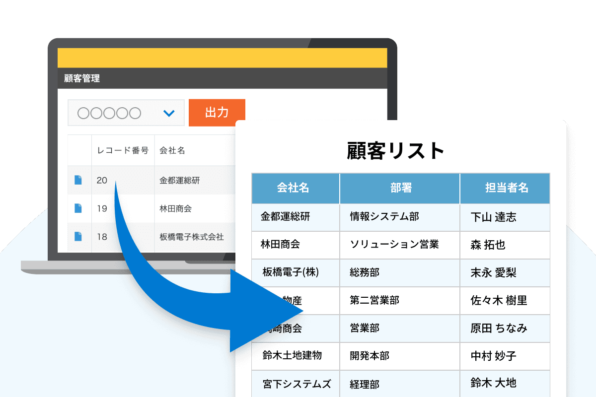 一覧表作成