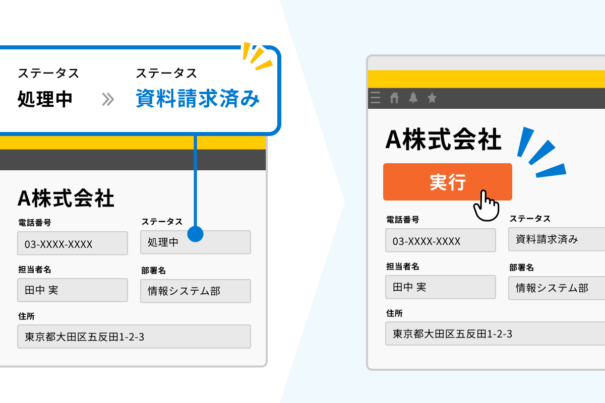 シナリオ実行のレコード条件管理