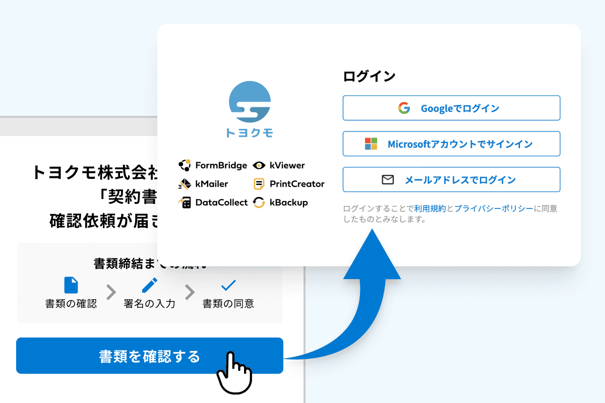 署名時の必須ログイン